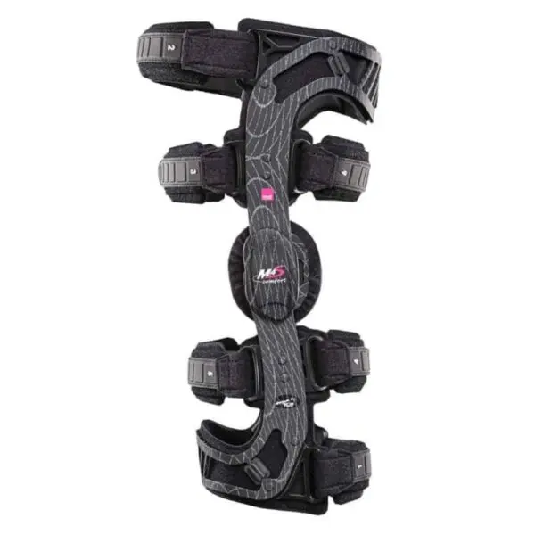 Hinged knee support device