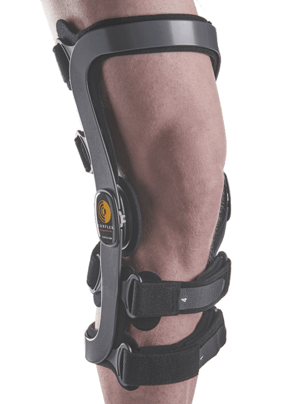 Knee brace supporting leg