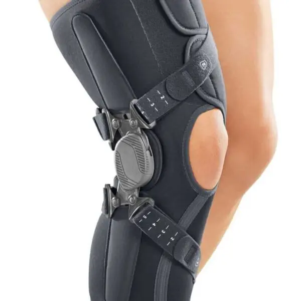 Adjustable orthopedic knee support brace