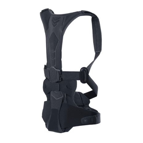 Black tactical vest with adjustable straps