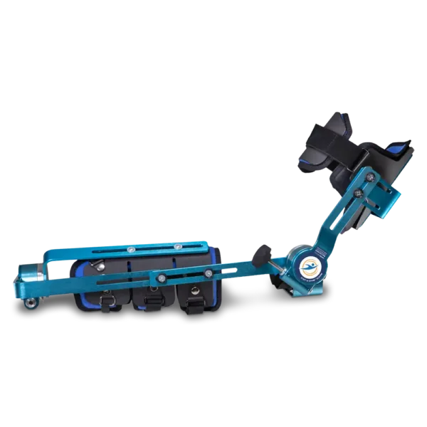 Blue orthopedic knee brace device